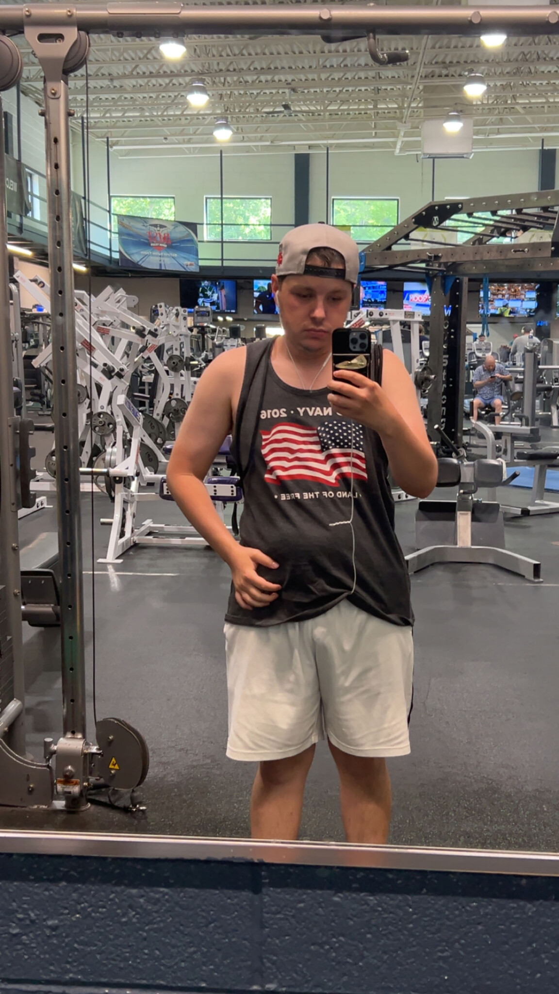 Patrick Poulson ’27 at the gym.