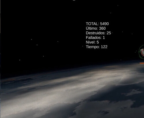 Filippo Moggioli wearing virtual reality glasses to play his game.