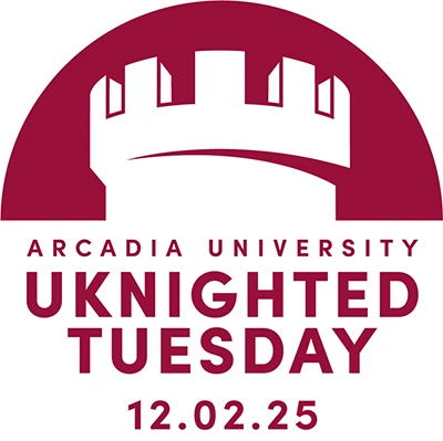 The UKnightedTuesday 2025 logo features a castle top and red lettering.