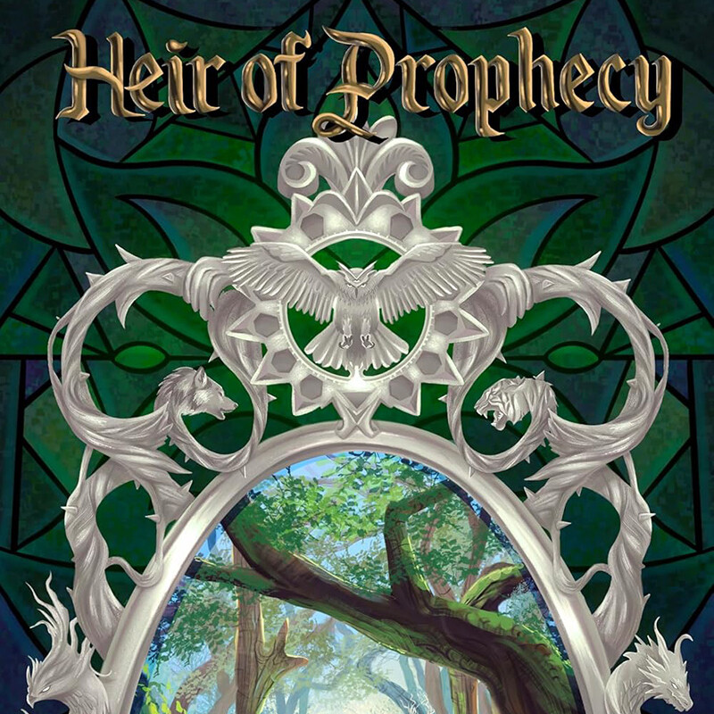 The cover of Heir of Prophecy, the debut novel of Savannah Falk ’26.