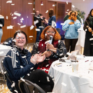 Students celebrating at UKT.