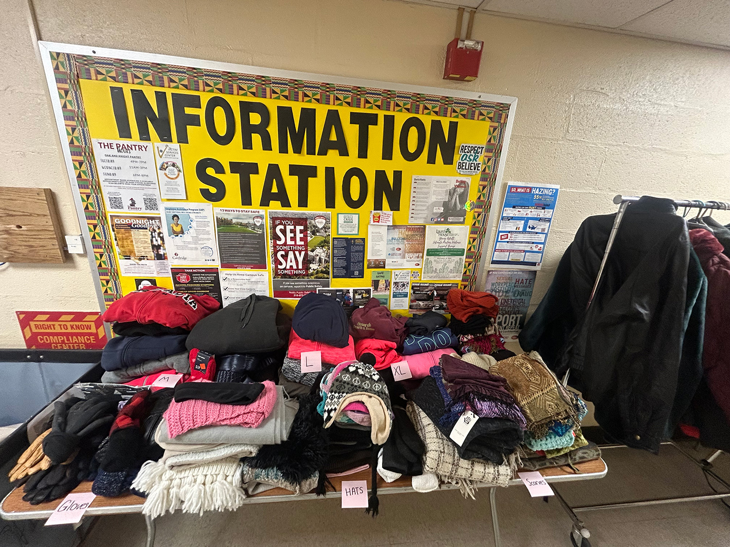 The Winter Coat and Essentials Drive pickup location.