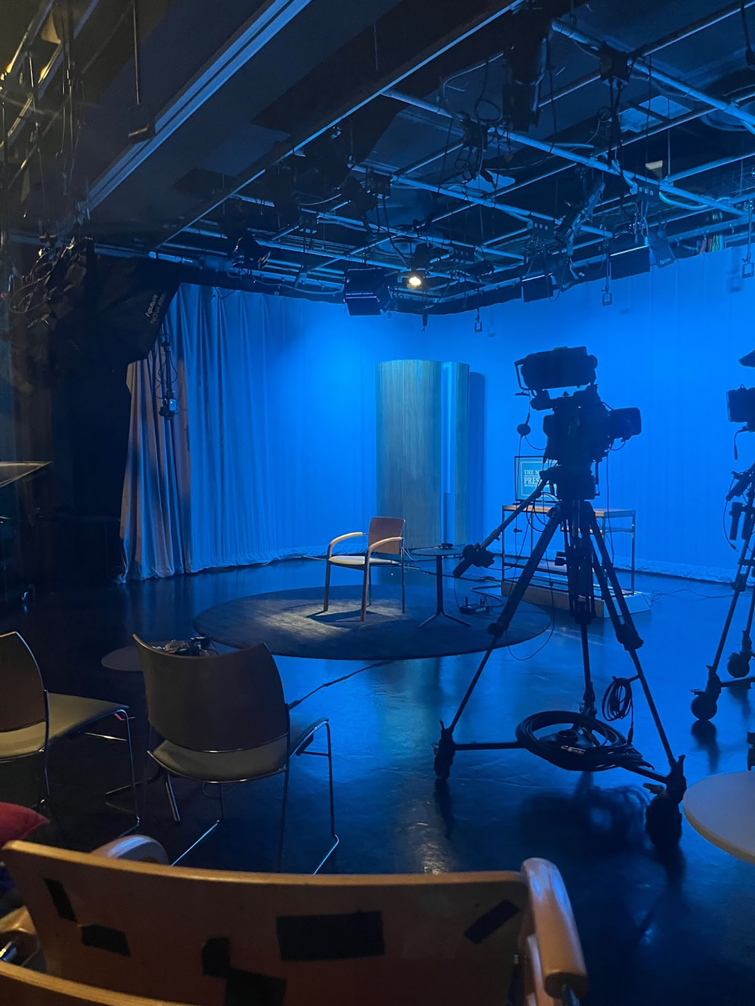 A behind the scenes look at the National Press Club's recording studio.