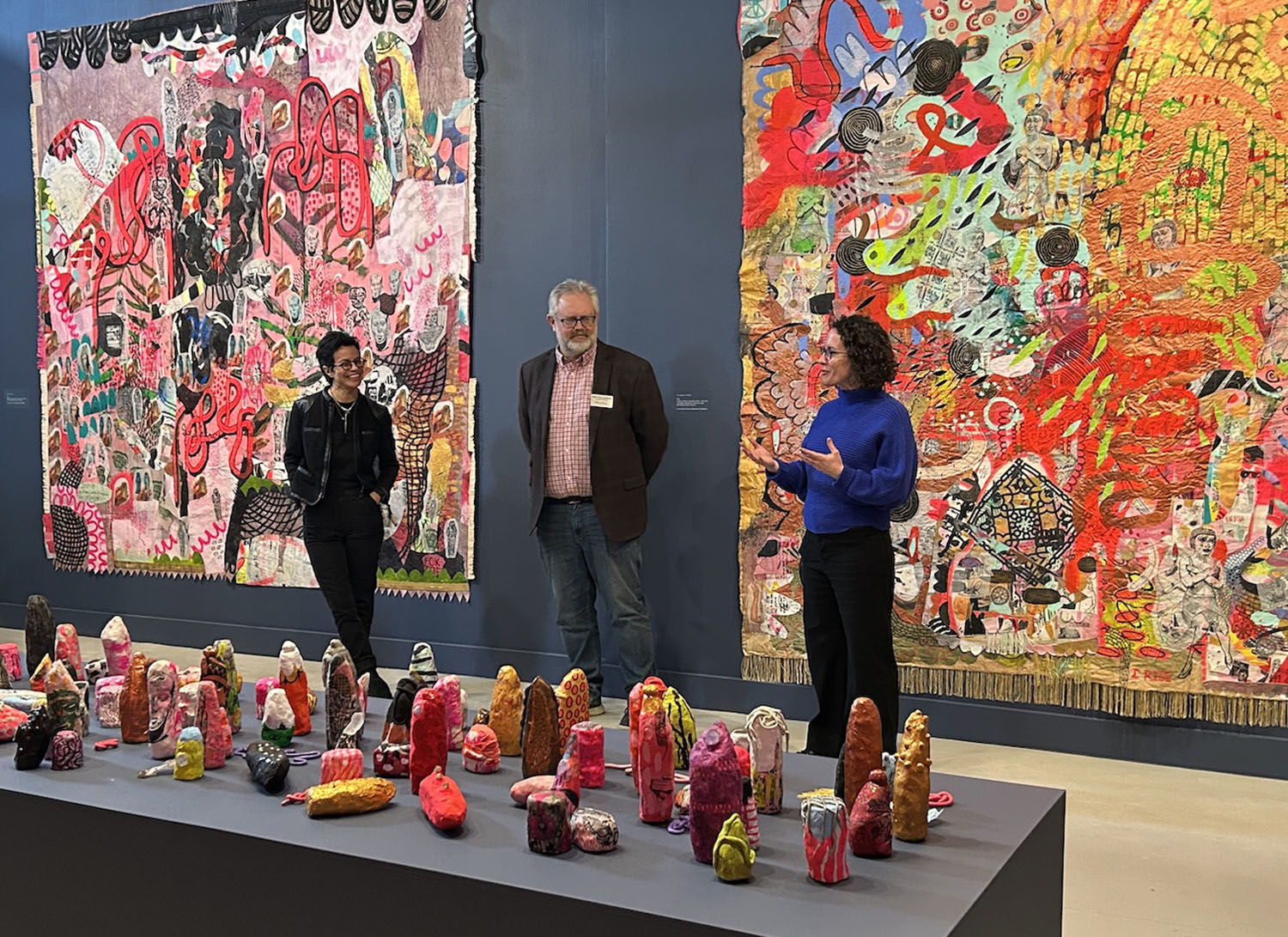 Jackie Milad (left), Matt Borgen (middle) and Dr. Danielle O’Steen (right) addressing guests.