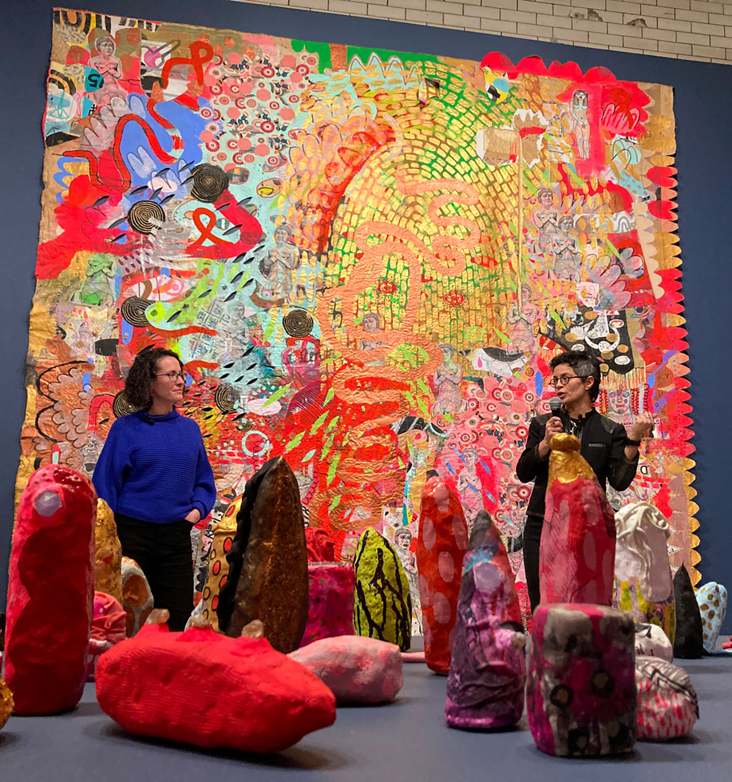 Jackie Milad and Dr. Danielle O’Steen speaking at the opening event.