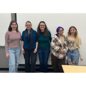 Members of Arcadia's Italian 203 course posing after their Olympics presentations