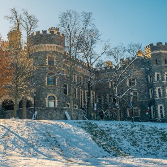 A nice snowy look for the castle.