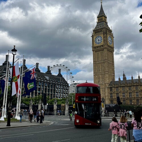 Michelle Freeland's view of Big Ben in London.