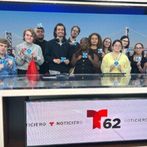 The 1853 Communications team on a recent trip to NBC10's headquarters.