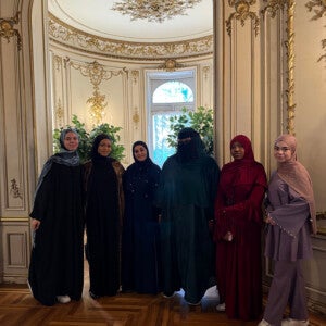 AMU's executive board at the Iftar.