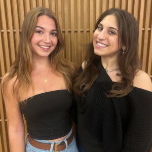 Ainsley Eidam ’27 (left) and Gianna Scarpa ’27 (right).