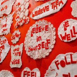 Carole Loeffler's Granny Graffiti at MODA.