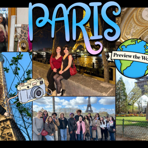 A collage from Julia Wysocki's ’29 trip to Paris on Preview.