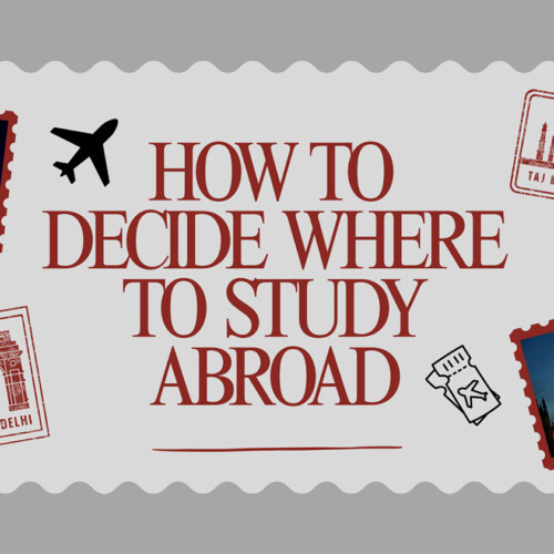 A graphic reading "How to Decide Where to Study Abroad"