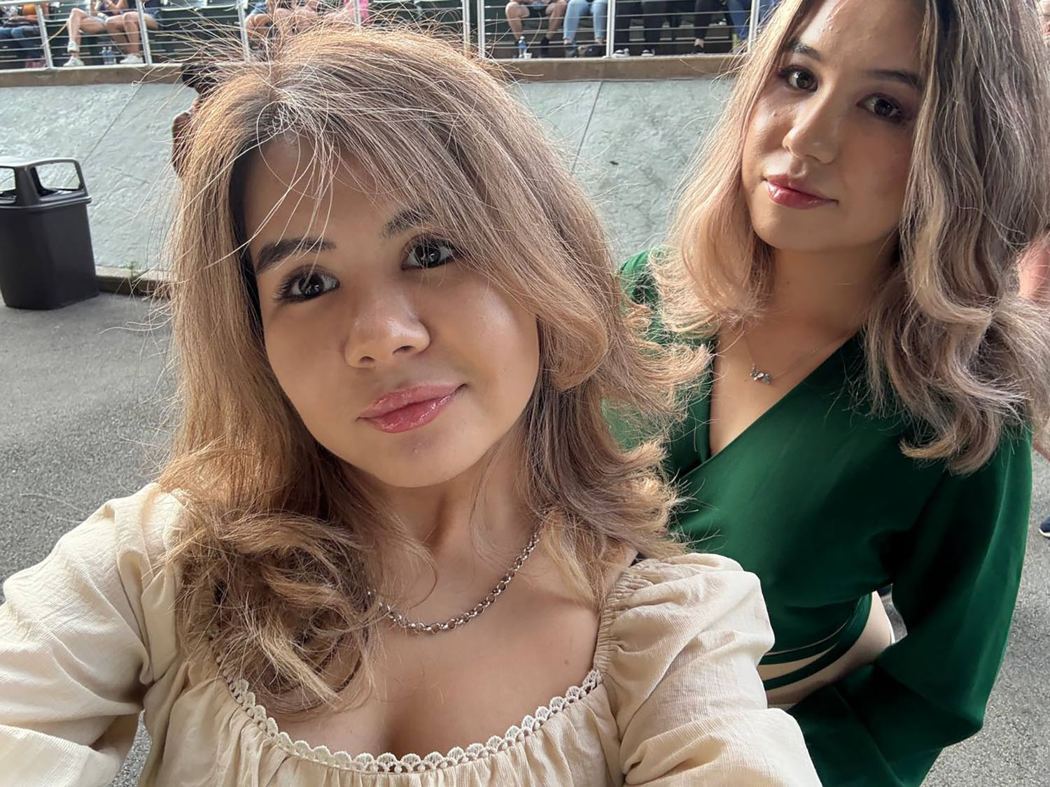 Nelly Tyncherova ’26 and her sister Ameliia Tyncherova ’26.