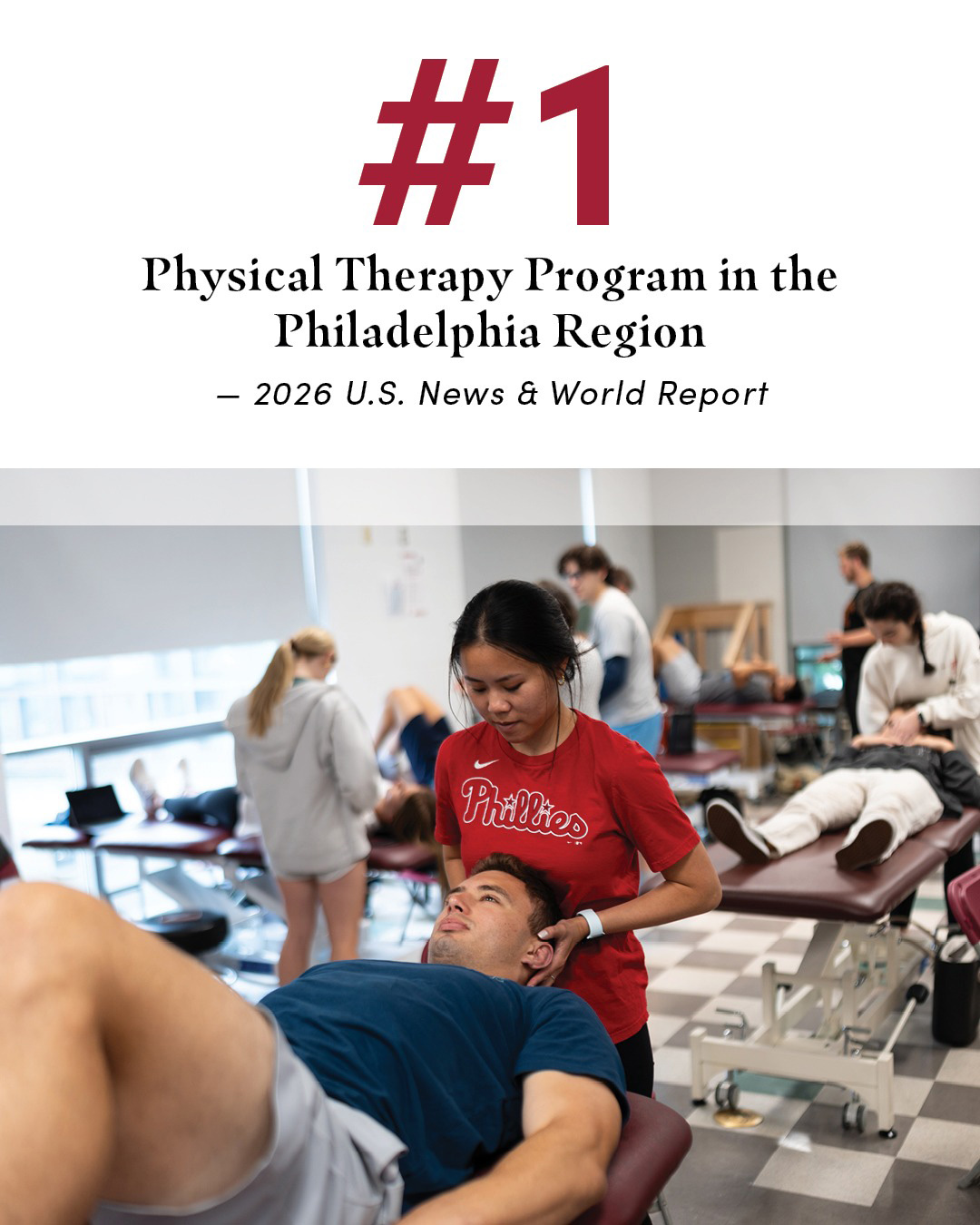 "#1 Physical Therapy Program in the Philadelphia Region - 2026 U.S. News & World Report"