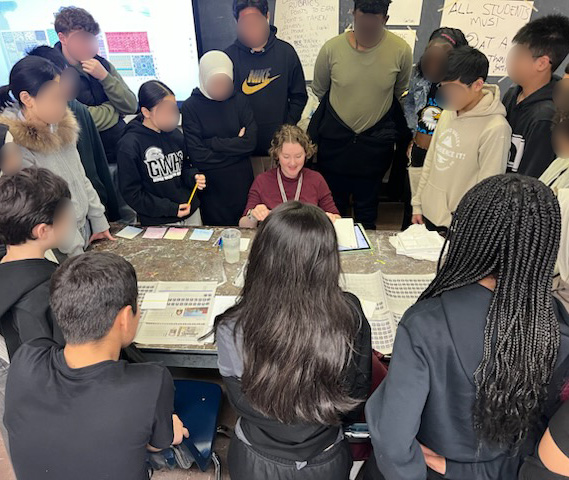 Becca Hoyer ’26 student teaching.
