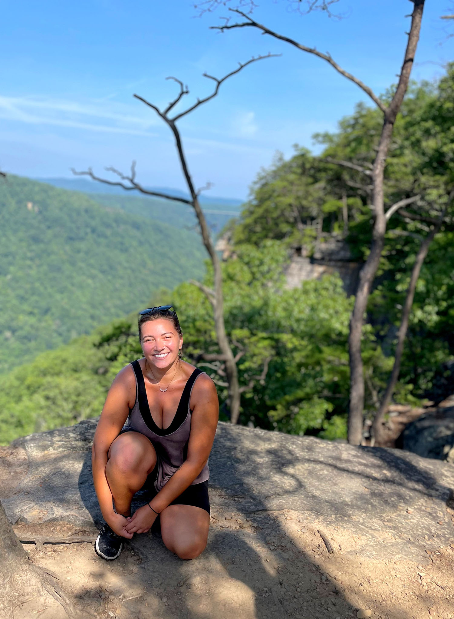 Emma Woehr ’26M on a hike.