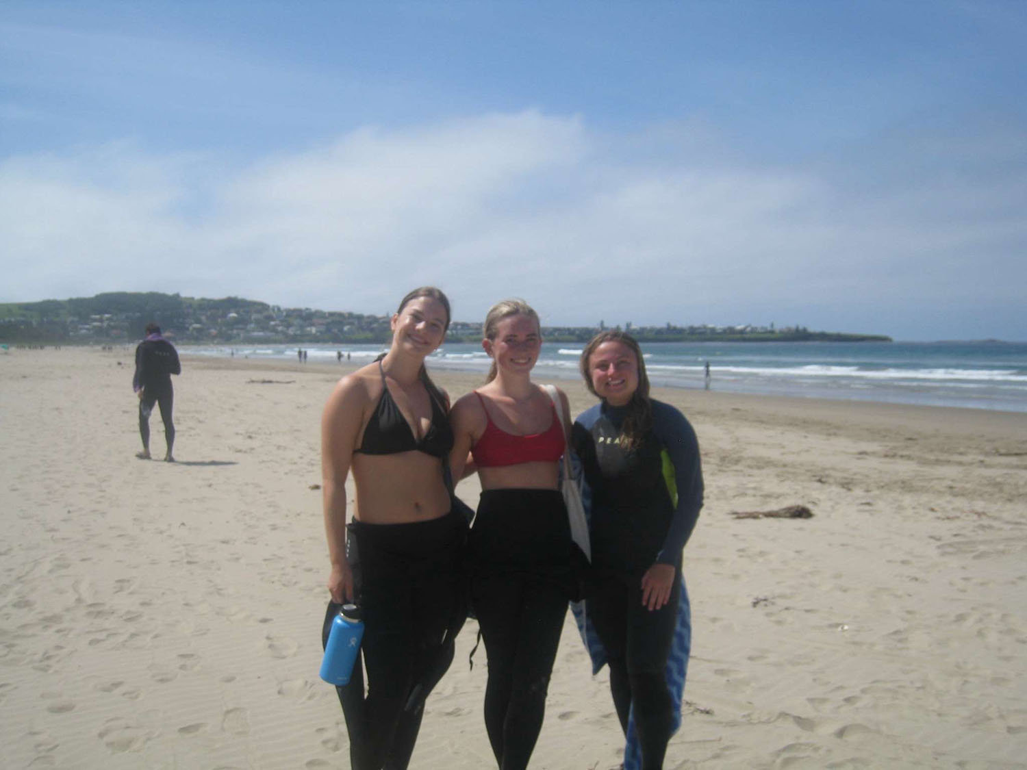 Molly Nemeth ’26 on the beach with friends.
