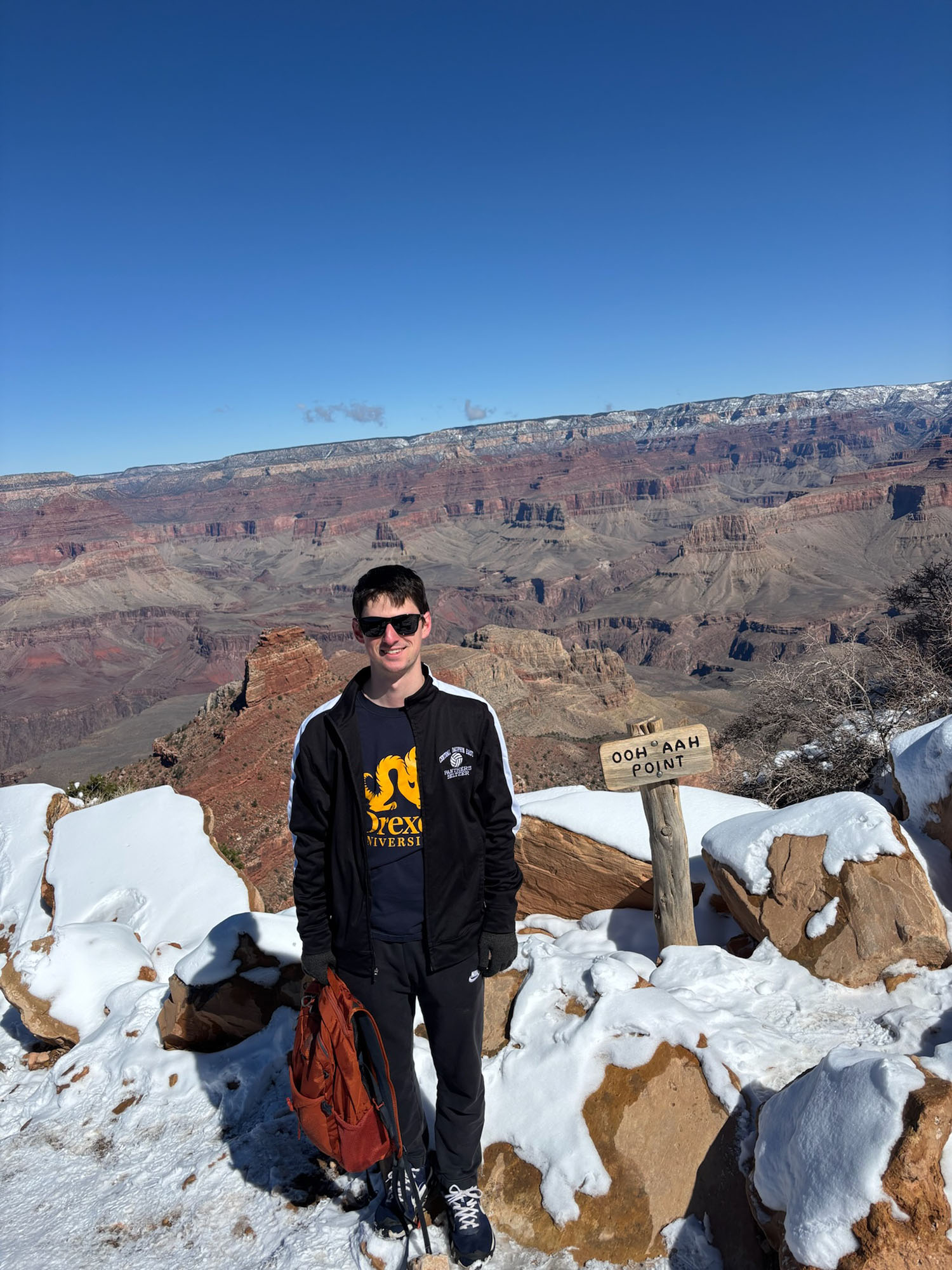 James Seltzer ’26M on a hike.