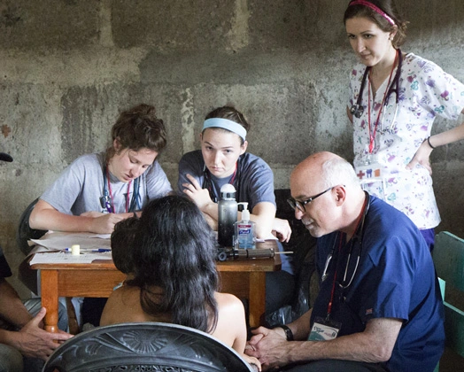 Physician Assistants at a clinic in Nicaragua