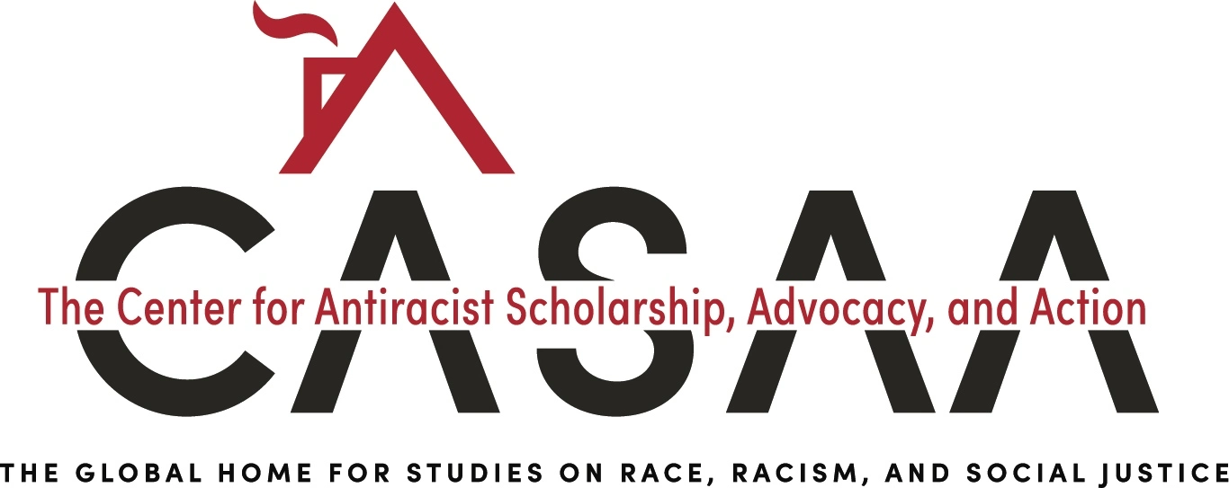 The logo for Center for Antiracist Scholarship, Advocacy, and Action (CASAA).