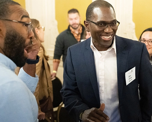 Professor Alex Otieno with IPCR alumni.