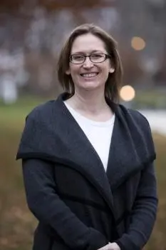 Dr. Karen Scott, associate professor of Forensic Science, in an outdoor portrait