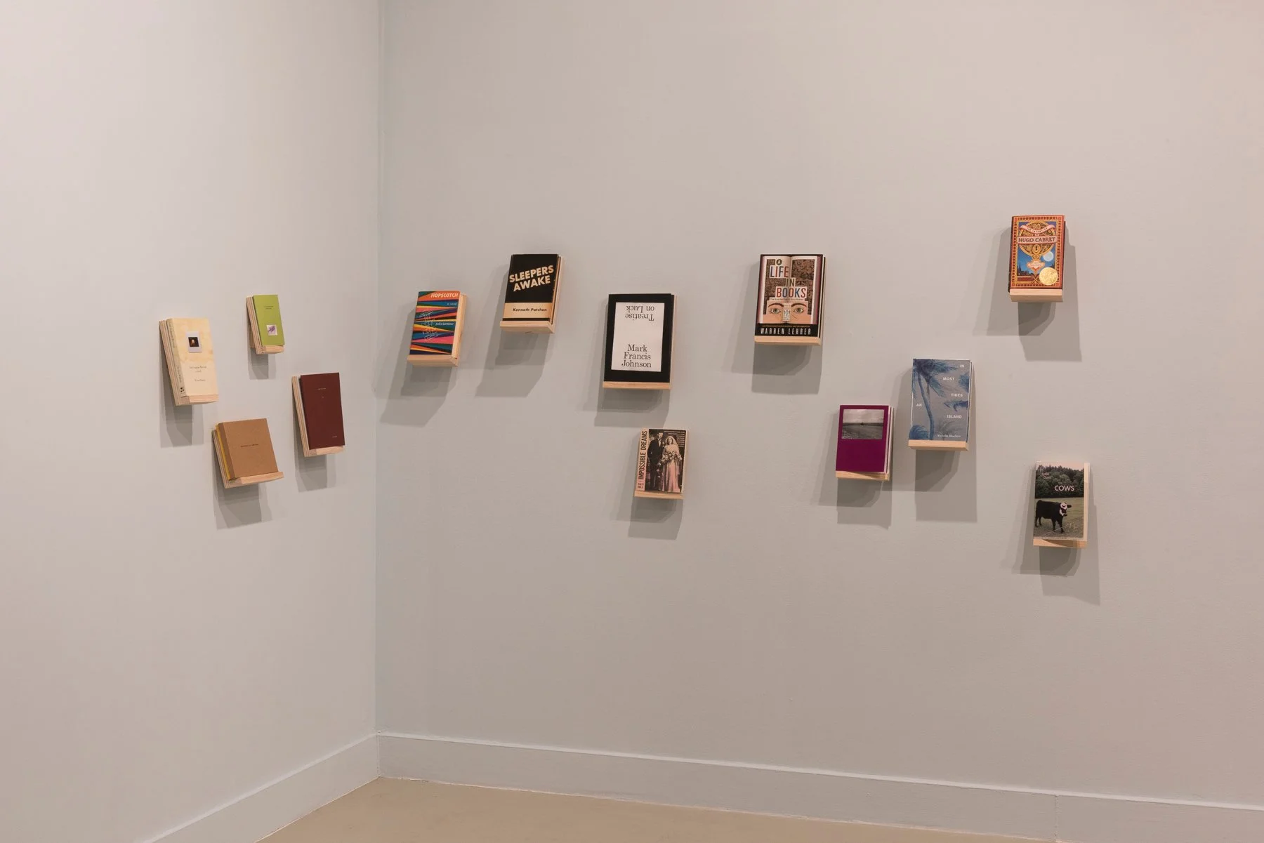 installation view from "Writers Making Books"