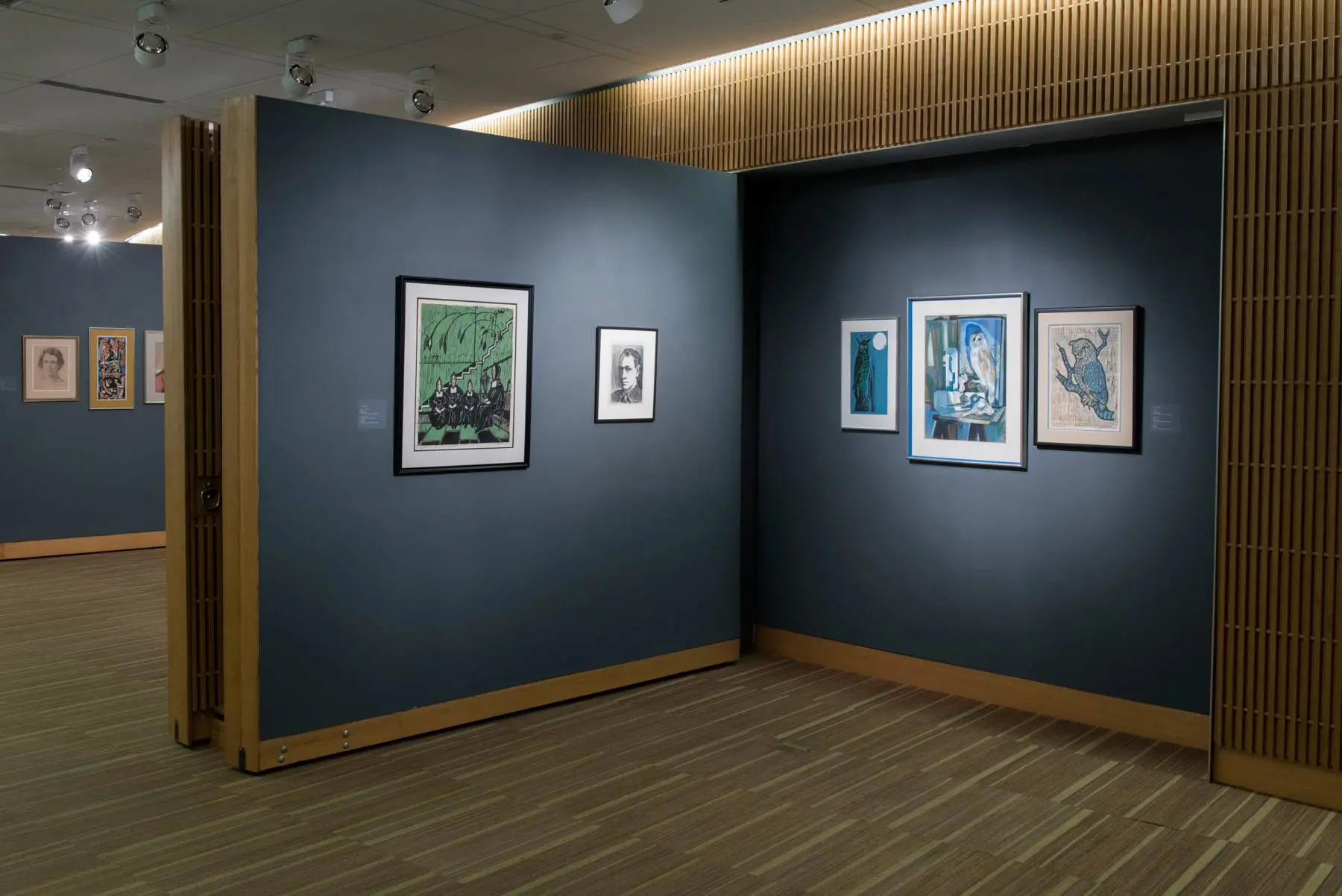 installation view from "John Hathaway: Studies, Drawings, Paintings, and Prints"