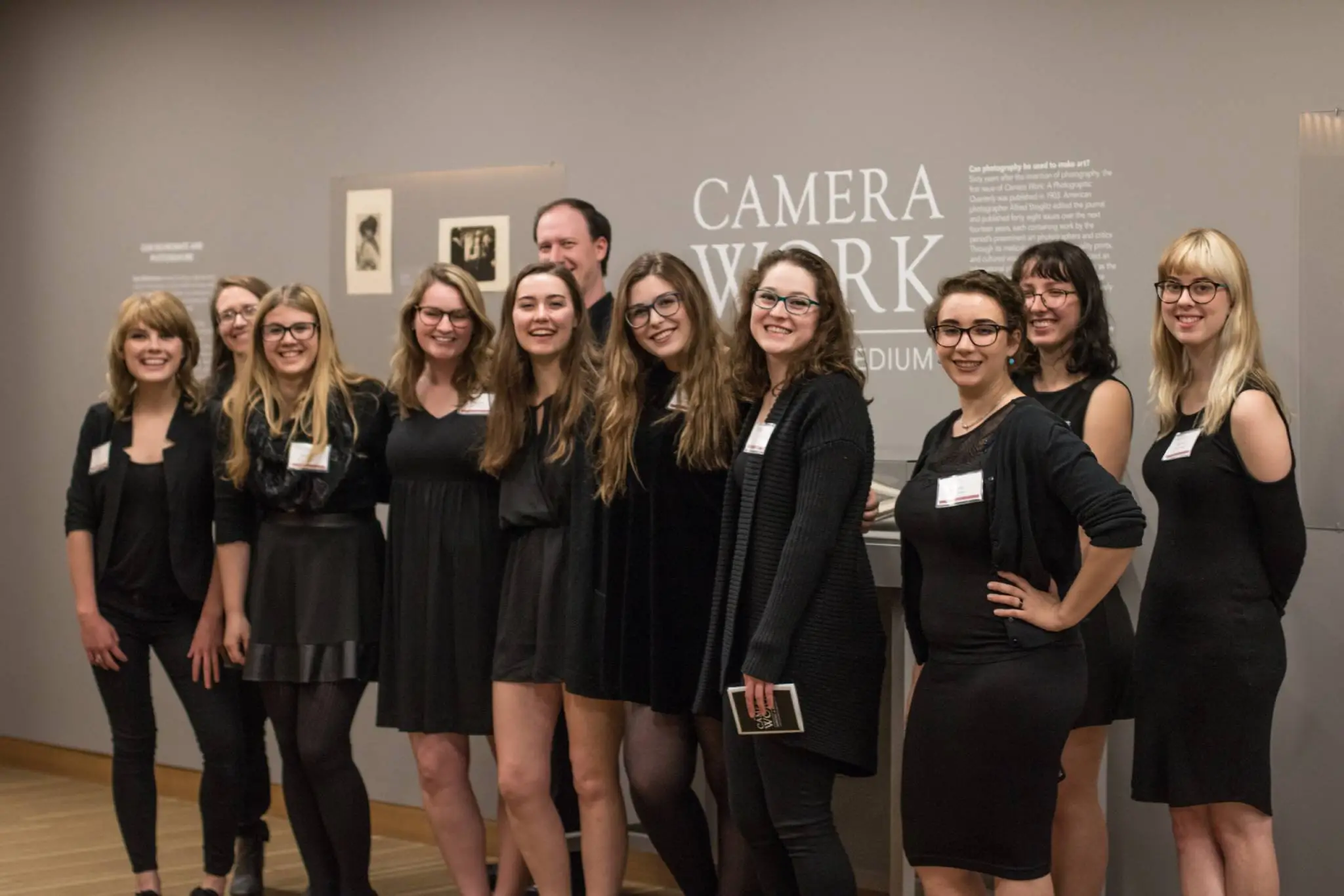 a group photo of the students and professor involved Camera Work: Making a Medium