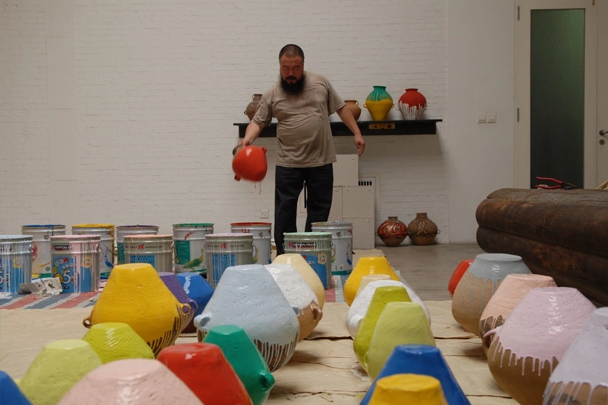 Making of Colored Vases