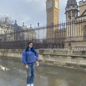 Adamari Ruelas, a first-year University of Colorado Boulder student studying in London through Arcadia’s study abroad program