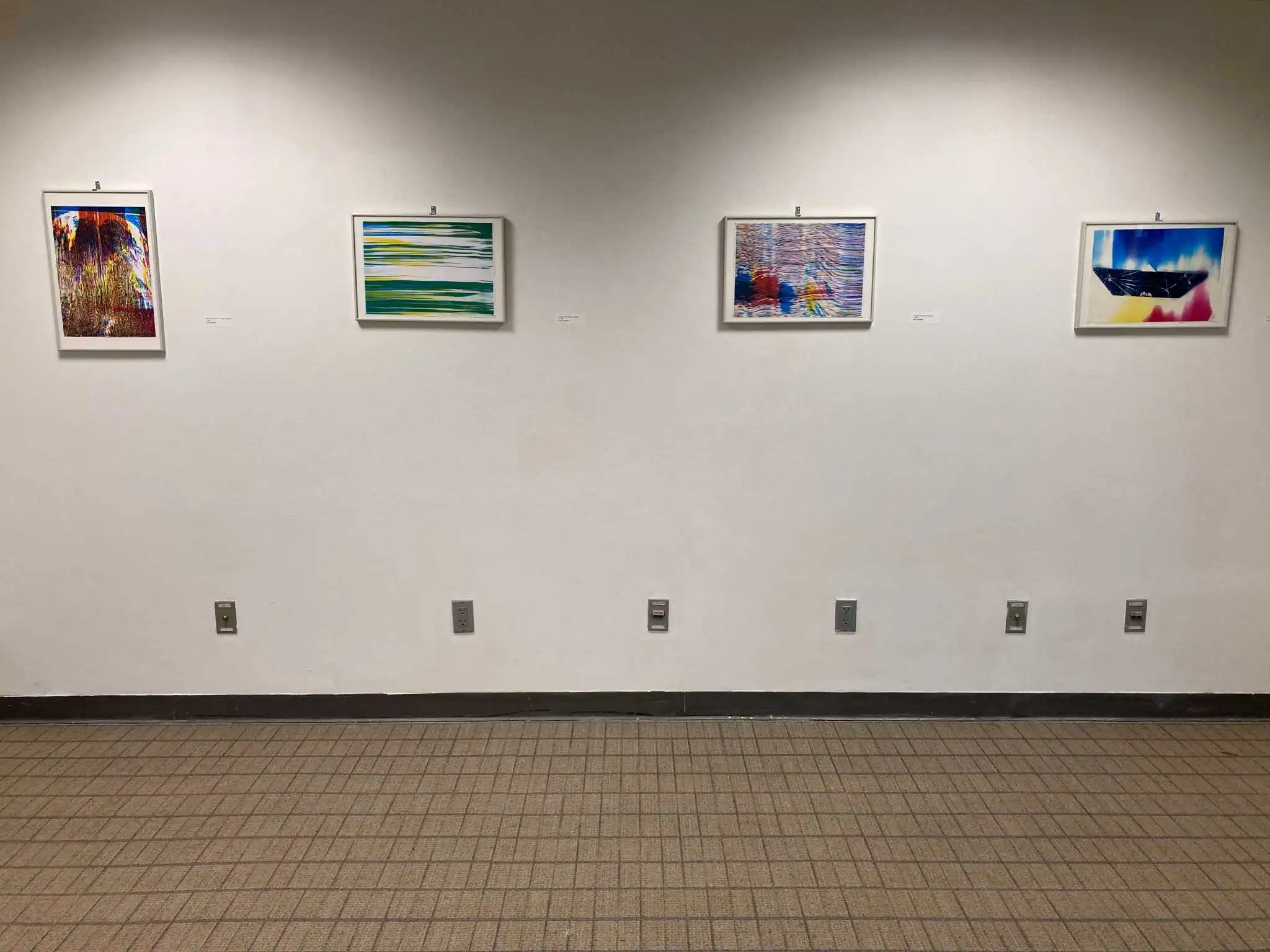 an installation view of four color xerography