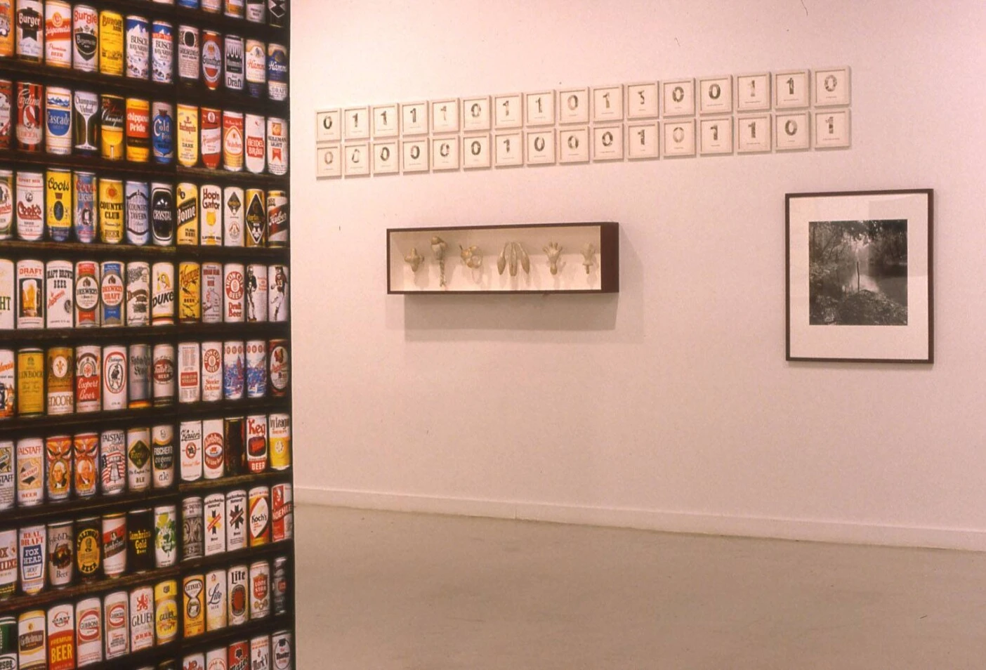 Gallery walls exhibiting different artwork