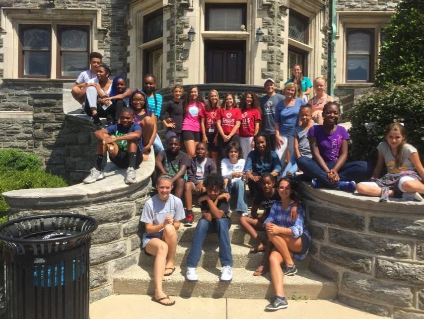 College of Health Sciences Summer Camp students and camp counselors.