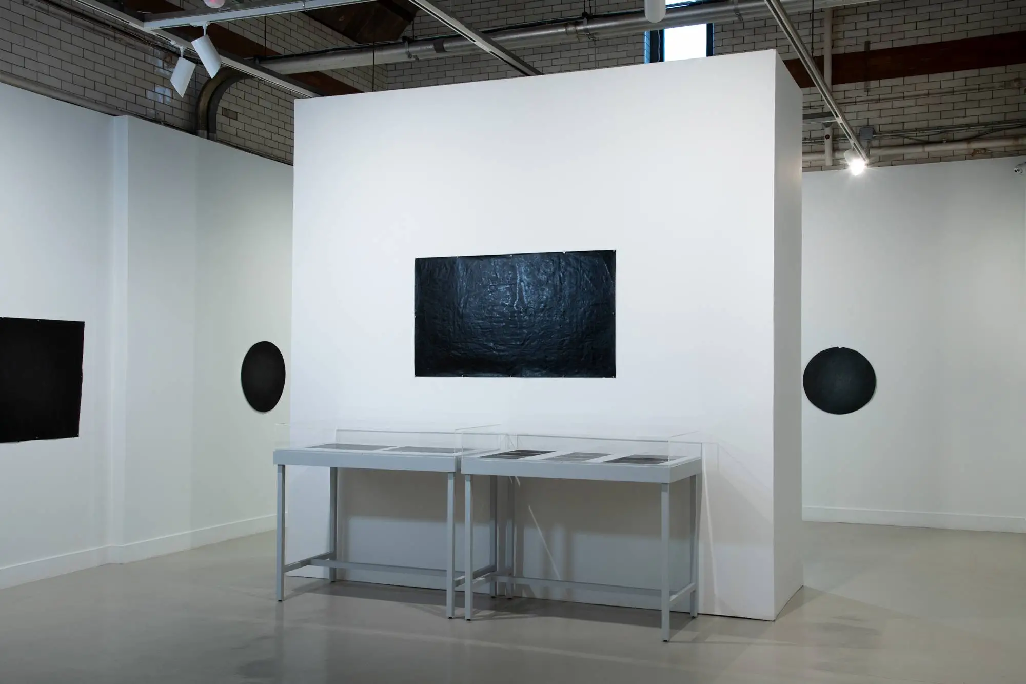Installation view, "Quentin Morris: Works on Paper," Spruance Gallery, photo: Sam Fritch