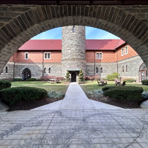 The Murphy Hall courtyard.