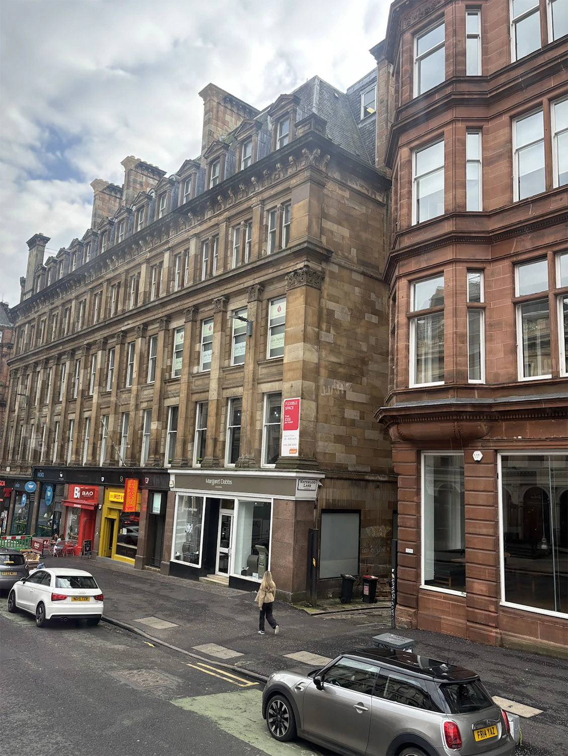 A row of buildings in Scotland.